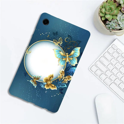 For Samsung Galaxy Tab A9 TPU Case Pattern Printing Slim Tablet Protective Cover