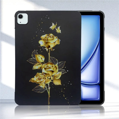 For iPad Air 13 (2024) TPU Case Pattern Printing Slim Tablet Protective Cover