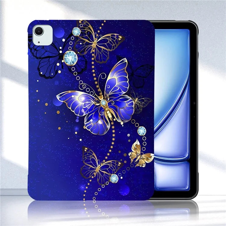 For iPad Air 13 (2024) TPU Case Pattern Printing Slim Tablet Protective Cover
