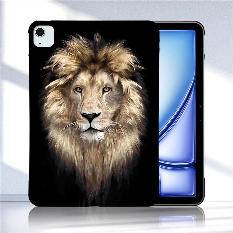 For iPad Air 13 (2024) TPU Case Pattern Printing Slim Tablet Protective Cover
