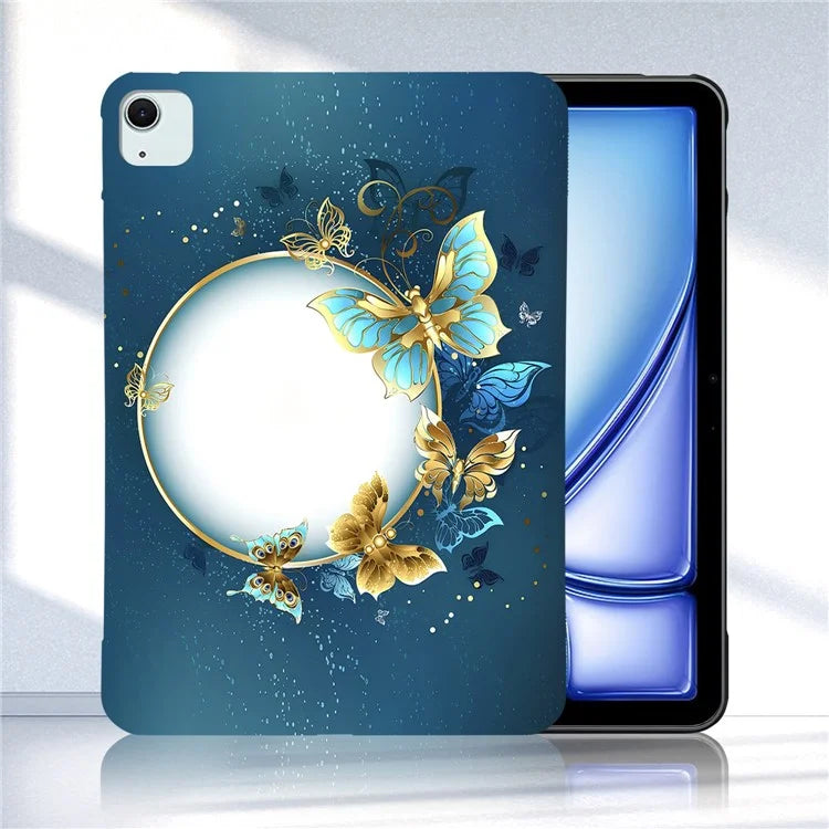 For iPad Air 13 (2024) TPU Case Pattern Printing Slim Tablet Protective Cover