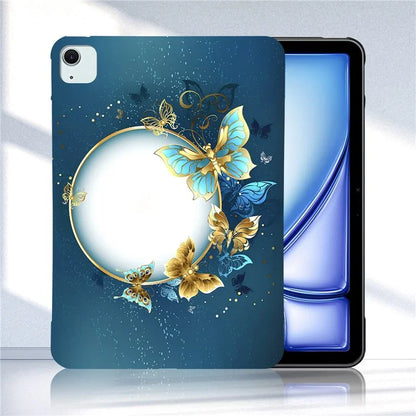 For iPad Air 13 (2024) TPU Case Pattern Printing Slim Tablet Protective Cover