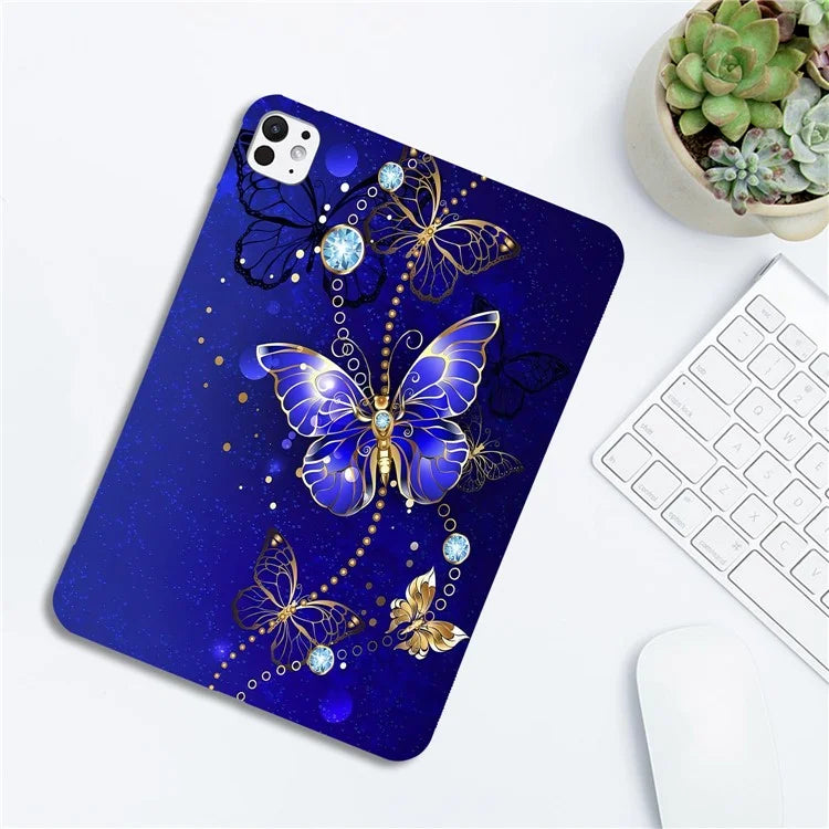 For iPad Pro 13 (2024) TPU Case Pattern Printing Slim Tablet Protective Cover