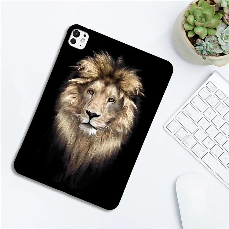 For iPad Pro 13 (2024) TPU Case Pattern Printing Slim Tablet Protective Cover
