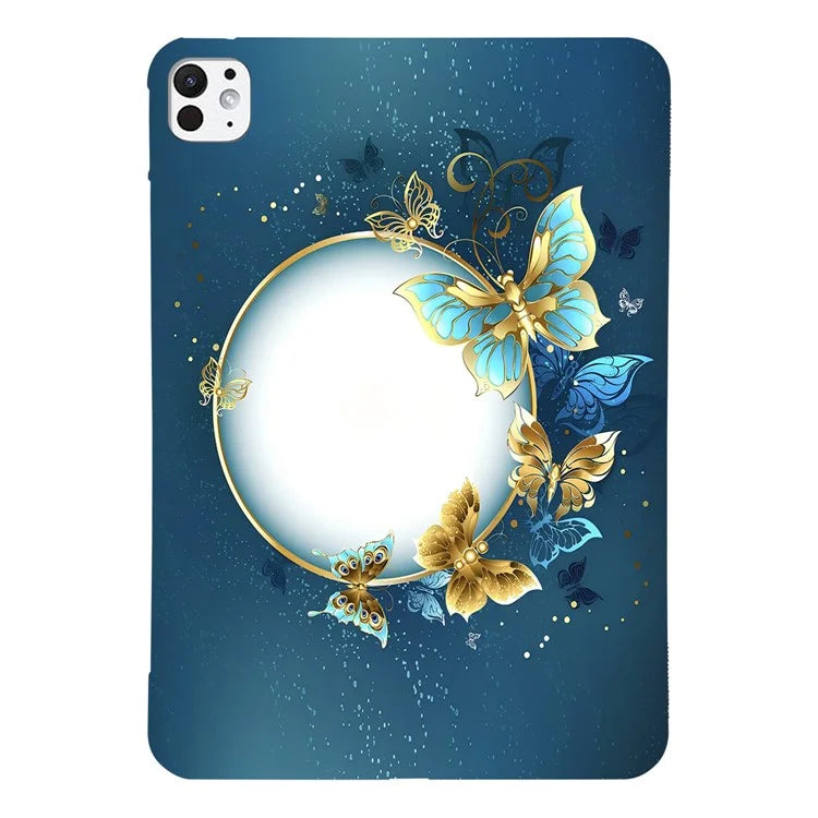 For iPad Pro 13 (2024) TPU Case Pattern Printing Slim Tablet Protective Cover