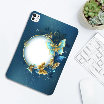 For iPad Pro 13 (2024) TPU Case Pattern Printing Slim Tablet Protective Cover