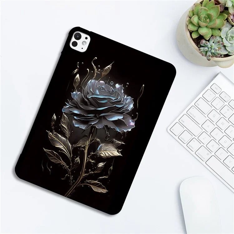 For iPad Pro 13 (2024) TPU Case Pattern Printing Slim Tablet Protective Cover