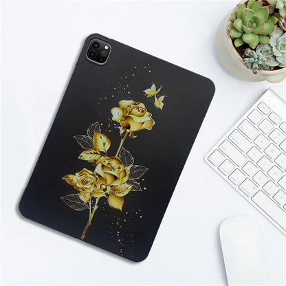 For iPad Pro 11 (2021)  /  (2020)  /  (2018) TPU Case Pattern Printing Slim Tablet Protective Cover