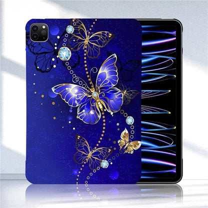 For iPad Pro 11 (2021)  /  (2020)  /  (2018) TPU Case Pattern Printing Slim Tablet Protective Cover