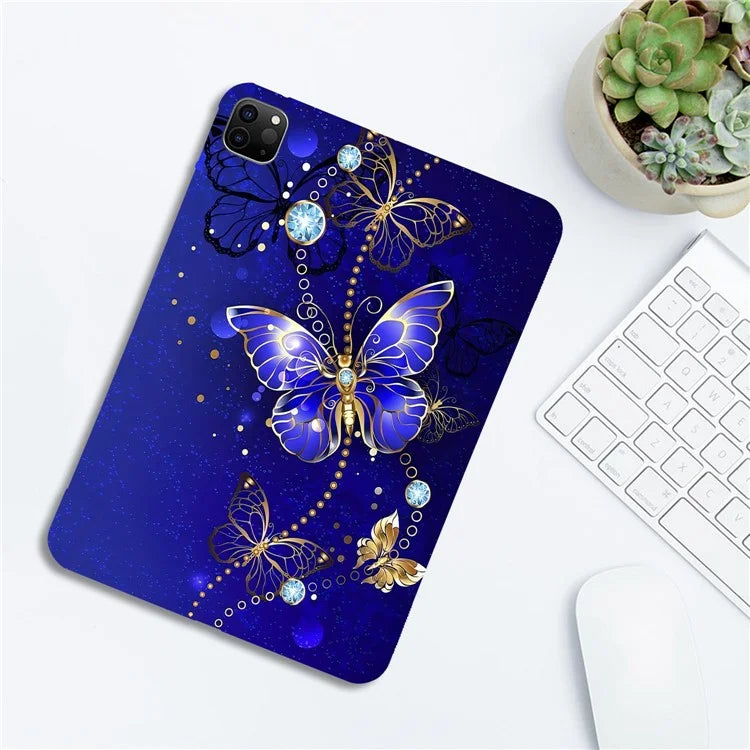 For iPad Pro 11 (2021)  /  (2020)  /  (2018) TPU Case Pattern Printing Slim Tablet Protective Cover