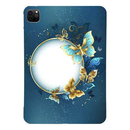 For iPad Pro 11 (2021)  /  (2020)  /  (2018) TPU Case Pattern Printing Slim Tablet Protective Cover