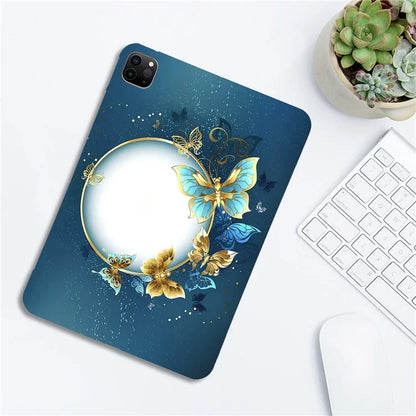 For iPad Pro 11 (2021)  /  (2020)  /  (2018) TPU Case Pattern Printing Slim Tablet Protective Cover