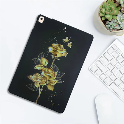 For iPad 10.2 (2021)  /  (2020)  /  (2019) TPU Case Pattern Printing Slim Tablet Protective Cover