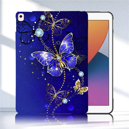 For iPad 10.2 (2021)  /  (2020)  /  (2019) TPU Case Pattern Printing Slim Tablet Protective Cover