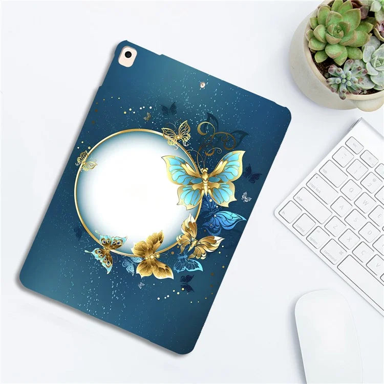 For iPad 10.2 (2021)  /  (2020)  /  (2019) TPU Case Pattern Printing Slim Tablet Protective Cover