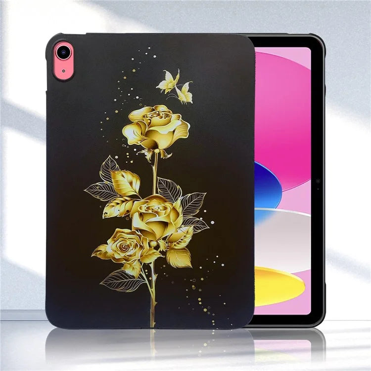 For iPad 10.9 (2022) TPU Case Pattern Printing Slim Tablet Protective Cover