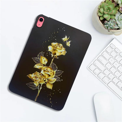For iPad 10.9 (2022) TPU Case Pattern Printing Slim Tablet Protective Cover