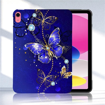 For iPad 10.9 (2022) TPU Case Pattern Printing Slim Tablet Protective Cover
