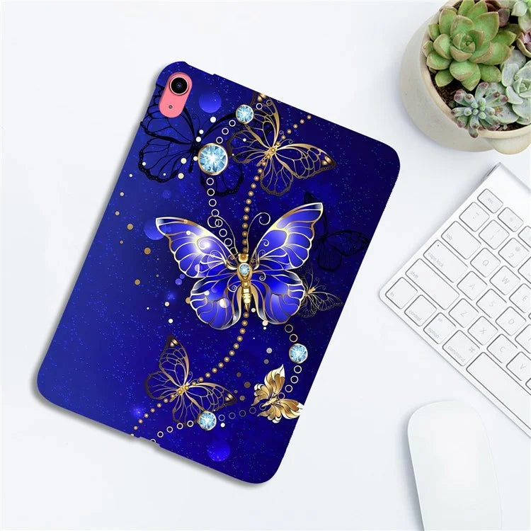 For iPad 10.9 (2022) TPU Case Pattern Printing Slim Tablet Protective Cover