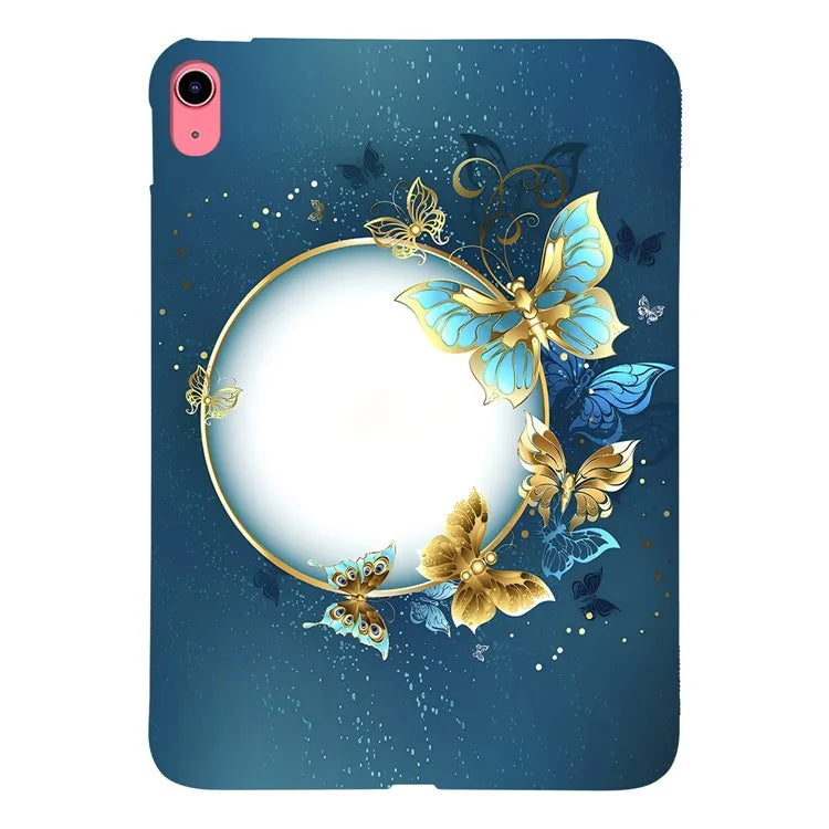 For iPad 10.9 (2022) TPU Case Pattern Printing Slim Tablet Protective Cover