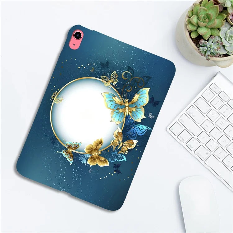 For iPad 10.9 (2022) TPU Case Pattern Printing Slim Tablet Protective Cover