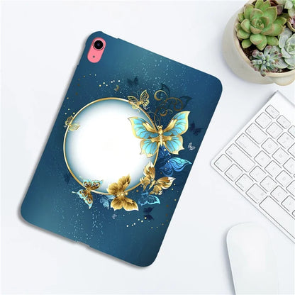 For iPad 10.9 (2022) TPU Case Pattern Printing Slim Tablet Protective Cover