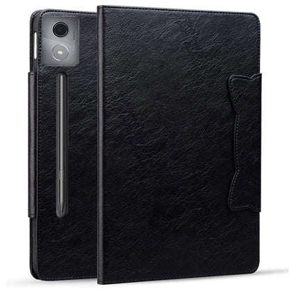 For Lenovo Xiaoxin Pad Pro 12.7 inch Case Cat Buckle Closure Leather Protective Stand Cover