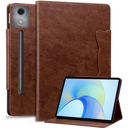 For Lenovo Xiaoxin Pad Pro 12.7 inch Case Cat Buckle Closure Leather Protective Stand Cover
