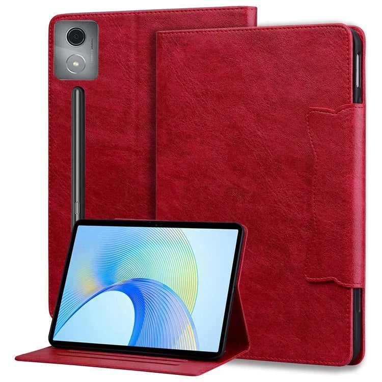 For Lenovo Xiaoxin Pad Pro 12.7 inch Case Cat Buckle Closure Leather Protective Stand Cover