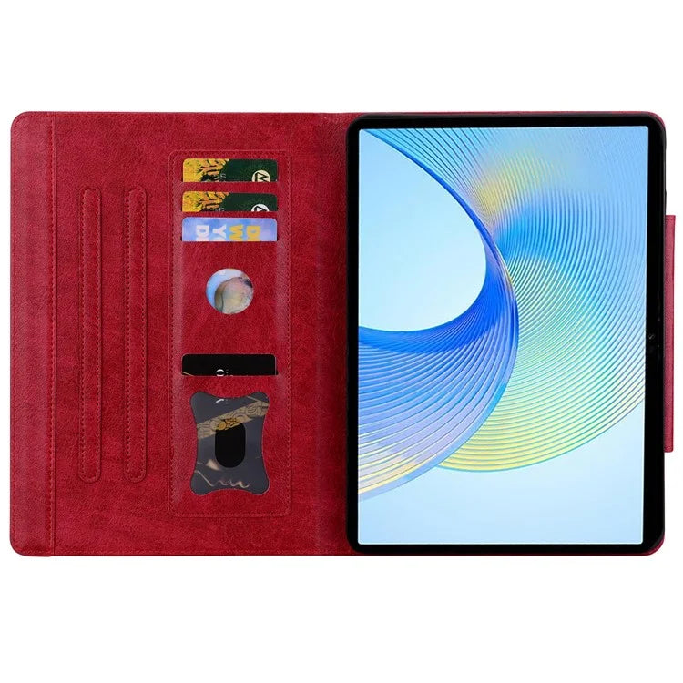 For Lenovo Xiaoxin Pad Pro 12.7 inch Case Cat Buckle Closure Leather Protective Stand Cover