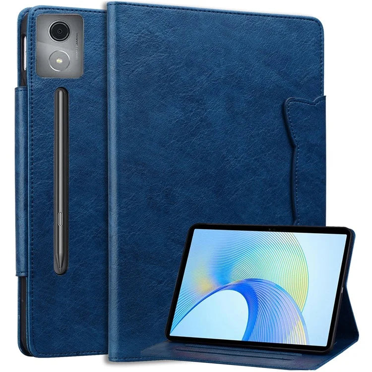 For Lenovo Xiaoxin Pad Pro 12.7 inch Case Cat Buckle Closure Leather Protective Stand Cover