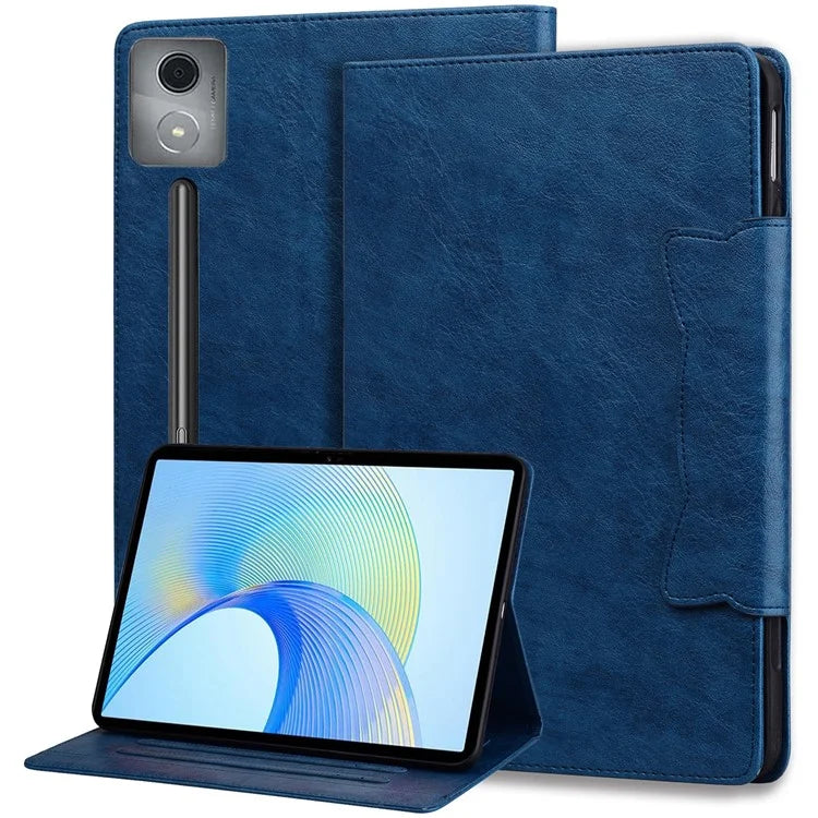 For Lenovo Xiaoxin Pad Pro 12.7 inch Case Cat Buckle Closure Leather Protective Stand Cover