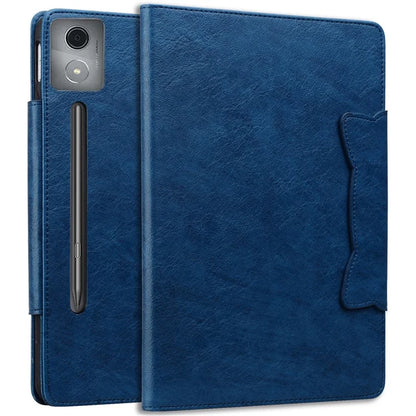 For Lenovo Xiaoxin Pad Pro 12.7 inch Case Cat Buckle Closure Leather Protective Stand Cover