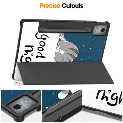For Lenovo Xiaoxin Pad Pro 12.7 inch Case Pattern Print Leather Stand Tablet Cover