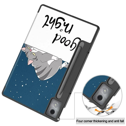 For Lenovo Xiaoxin Pad Pro 12.7 inch Case Pattern Print Leather Stand Tablet Cover