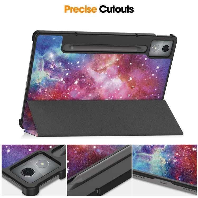 For Lenovo Xiaoxin Pad Pro 12.7 inch Case Pattern Print Leather Stand Tablet Cover