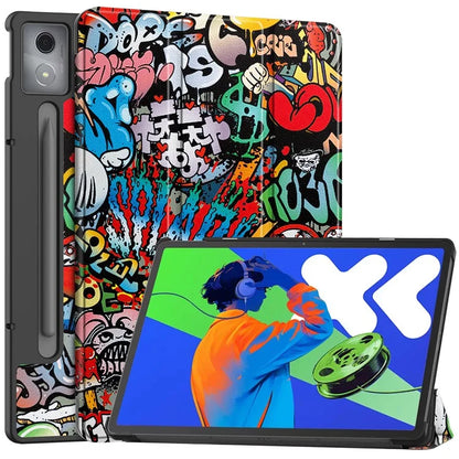 For Lenovo Xiaoxin Pad Pro 12.7 inch Case Pattern Print Leather Stand Tablet Cover