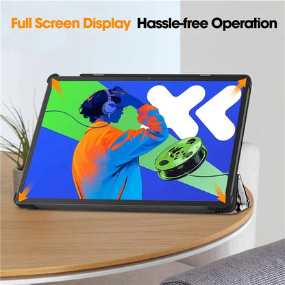 For Lenovo Xiaoxin Pad Pro 12.7 inch Case Pattern Print Leather Stand Tablet Cover