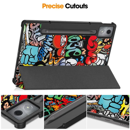 For Lenovo Xiaoxin Pad Pro 12.7 inch Case Pattern Print Leather Stand Tablet Cover
