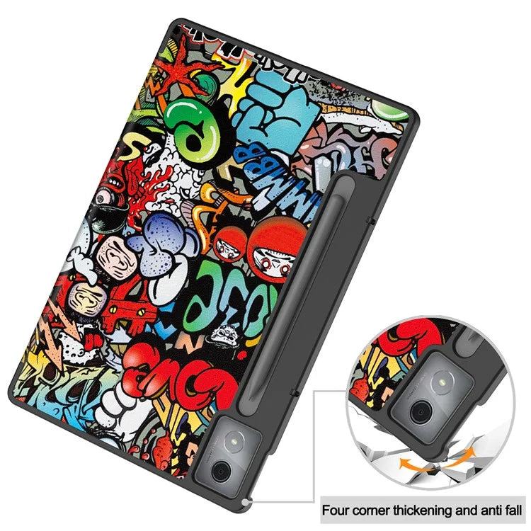 For Lenovo Xiaoxin Pad Pro 12.7 inch Case Pattern Print Leather Stand Tablet Cover