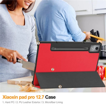 For Lenovo Xiaoxin Pad Pro 12.7 inch Case Anti-Drop Leather Stand Tablet Cover