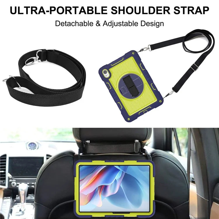 For Huawei MatePad 11.5 S Case Silicone+PC Kickstand Tablet Cover with Shoulder Strap