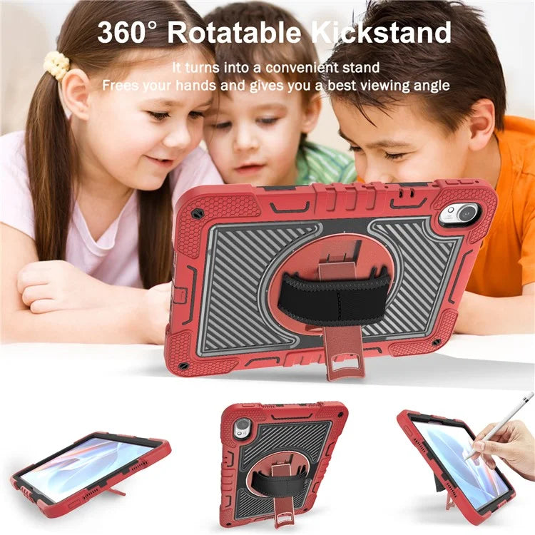 For Huawei MatePad 11.5 S Case Silicone+PC Kickstand Tablet Cover with Shoulder Strap
