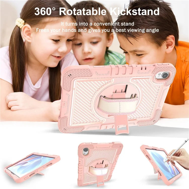 For Huawei MatePad 11.5 S Case Silicone+PC Kickstand Tablet Cover with Shoulder Strap