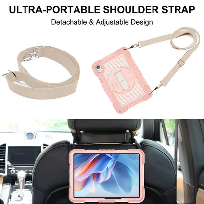 For Huawei MatePad 11.5 S Case Silicone+PC Kickstand Tablet Cover with Shoulder Strap