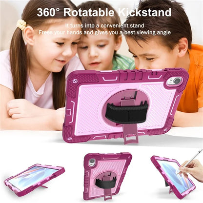 For Huawei MatePad 11.5 S Case Silicone+PC Kickstand Tablet Cover with Shoulder Strap