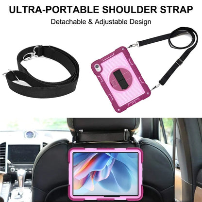 For Huawei MatePad 11.5 S Case Silicone+PC Kickstand Tablet Cover with Shoulder Strap