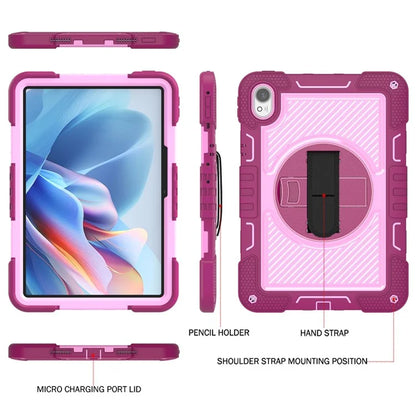 For Huawei MatePad 11.5 S Case Silicone+PC Kickstand Tablet Cover with Shoulder Strap