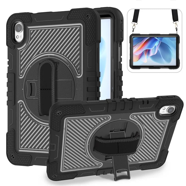 For Huawei MatePad 11.5 S Case Silicone+PC Kickstand Tablet Cover with Shoulder Strap