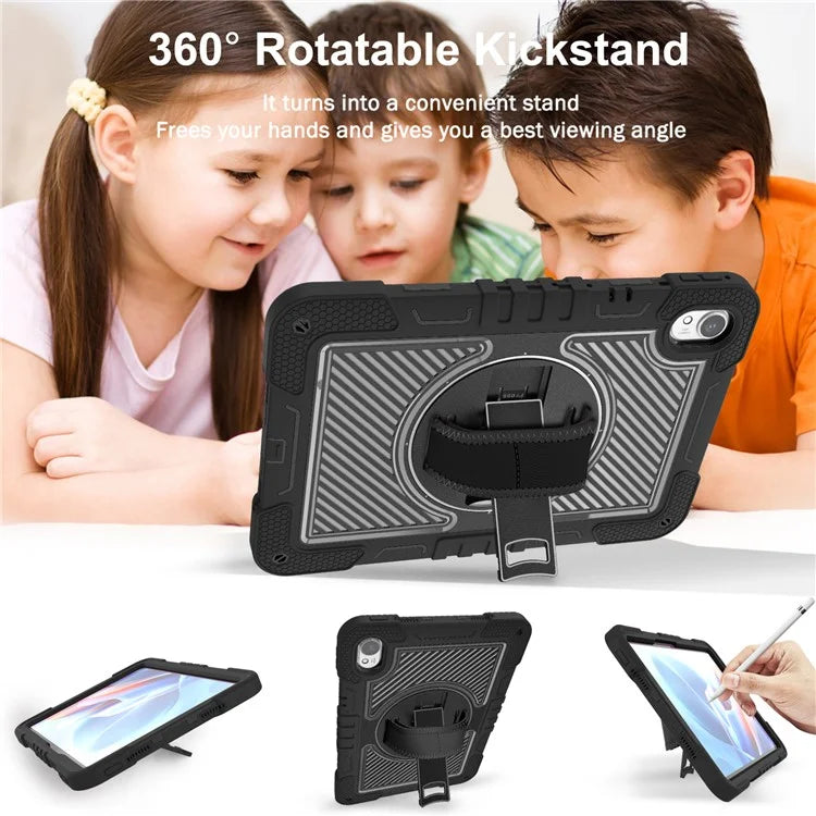 For Huawei MatePad 11.5 S Case Silicone+PC Kickstand Tablet Cover with Shoulder Strap